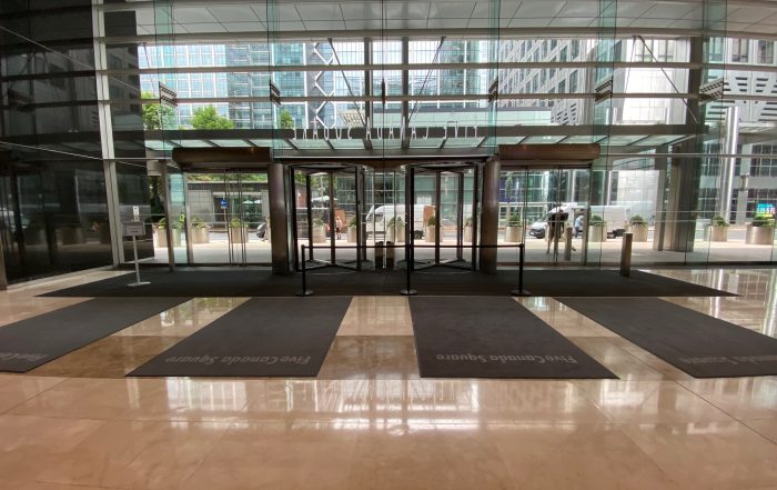 Commercial Entrance Matting Canary Wharf London